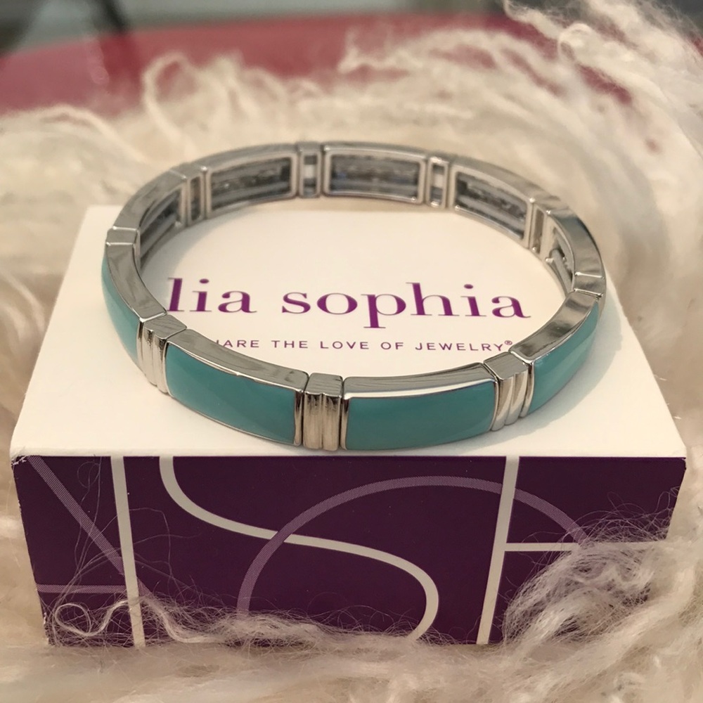 Lia Sophia beautiful blue bracelet new in box